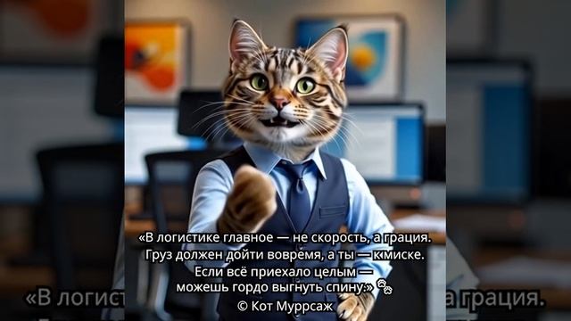 Кот Муррсаж о главном в логистике