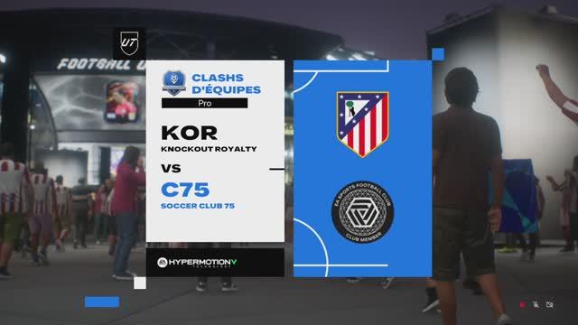 Clash Equipe • Knockout Royality 🆚 Soccer Club 75