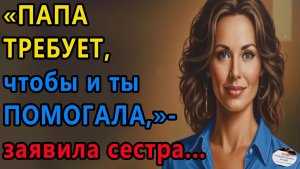 Истории из жизни. Папа требует, чтобы и ты помогала, заявила Аудио рассказы, Жизненные истории
