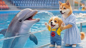 💦🐶 Маленький щенок мечтал об аквапарке... Мама превратила его желание в самый счастливый день 💞🌈