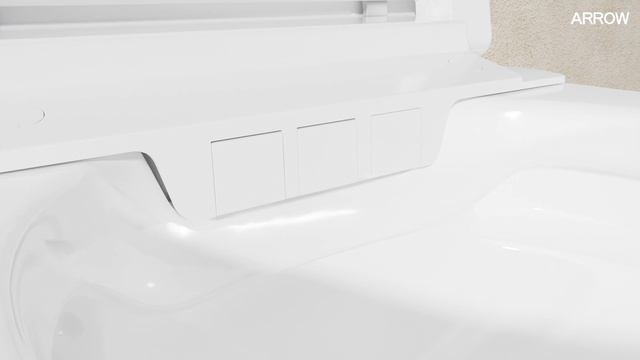 Электронный унитаз-биде подвесной Arrow Smart AKH1051H безободковый, торнадо, с сиденьем микролифт