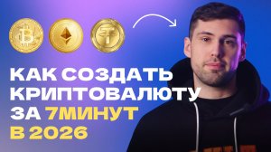 Как сделать свою криптовалюту за 7 минут в 2026 году. Создаем свой токен.