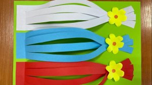 Аппликация "Флаг  России"