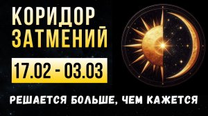 Коридор затмений 17.02 - 3.03.2026. Переход, Кармический экзамен для душ. Разделение реальности.