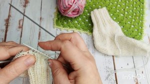 Детские носочки. 3/4 года 15 см длина.