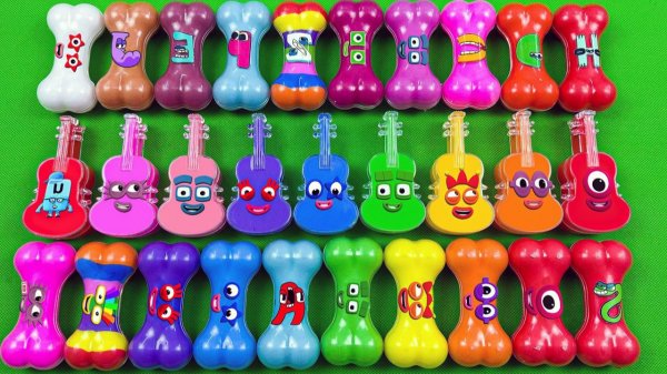 Мультики для детей и малышей. Яркие Залипательные игрушки, мемы и слаймы. Мультики залипалки