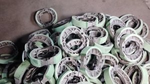 Как изготавливают тормозные колодки для байков.