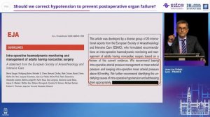 Should we correct hypotension to prevent postoperative organ failure Jean-Luc Fellahi