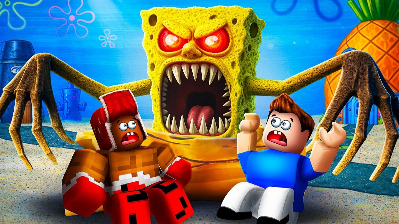 99 НОЧЕЙ В БИКИНИ БОТТОМ!😱 МЫ ЕДВА ВЫЖИЛИ В ROBLOX смотреть онлайн