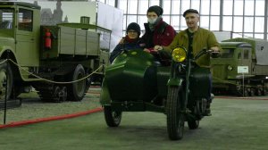 Мотоцикл Gnôme & Rhône AX 2-RM на выставке "Моторы Войны", декабрь 2021