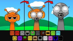 ДЕЛАЕМ СПРУНКИ SCP! ОРАНЖЕВЫЙ СПРУНКИ ТРАНСФОРМИРУЕТСЯ В МЕМ OOH WISH! SPRUNKI INCREDIBOX РЕАКЦИЯ