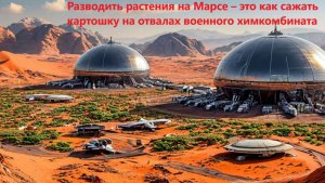 Разводить растения на Марсе – это как сажать картошку на отвалах военного химкомбината
