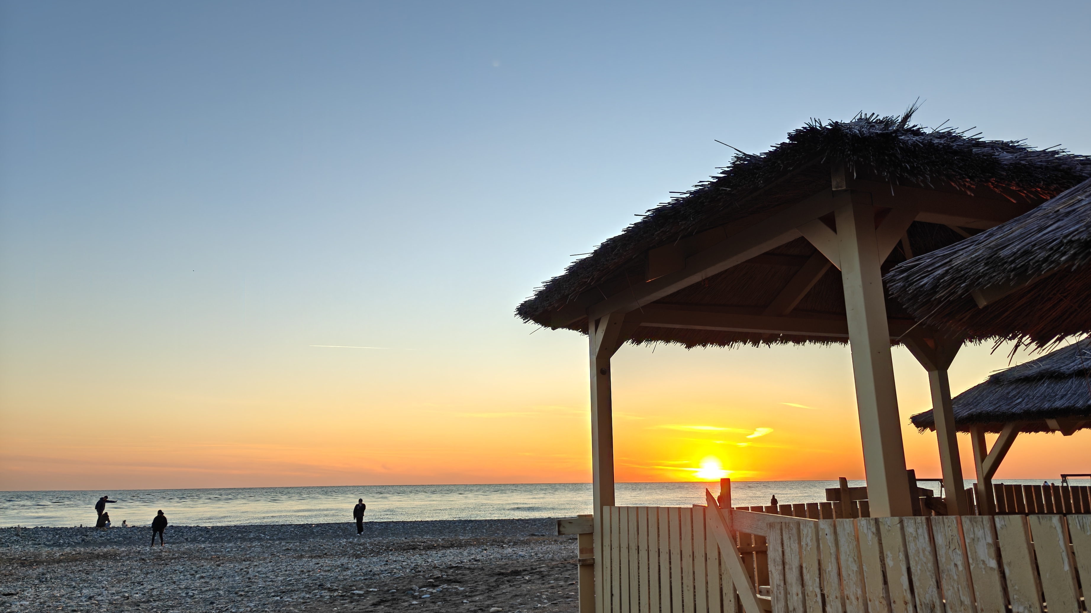 Море и закат в Адлере. Съемка 10-02-2026