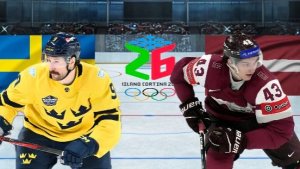 ХОККЕЙ ОЛИМПИАДА МУЖЧИНЫ 1/8 ФИНАЛА.  ШВЕЦИЯ - ЛАТВИЯ.  ТЕКСТОВАЯ ОНЛАЙН ТРАНСЛЯЦИЯ