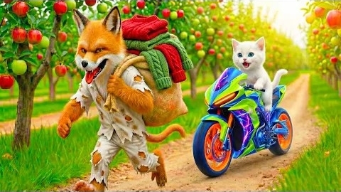 Мама-Кошка Подстригает мех на ферме и Шьет Тигровую шапочку Для Котят Дома🐾🎩🐯 смотреть онлайн