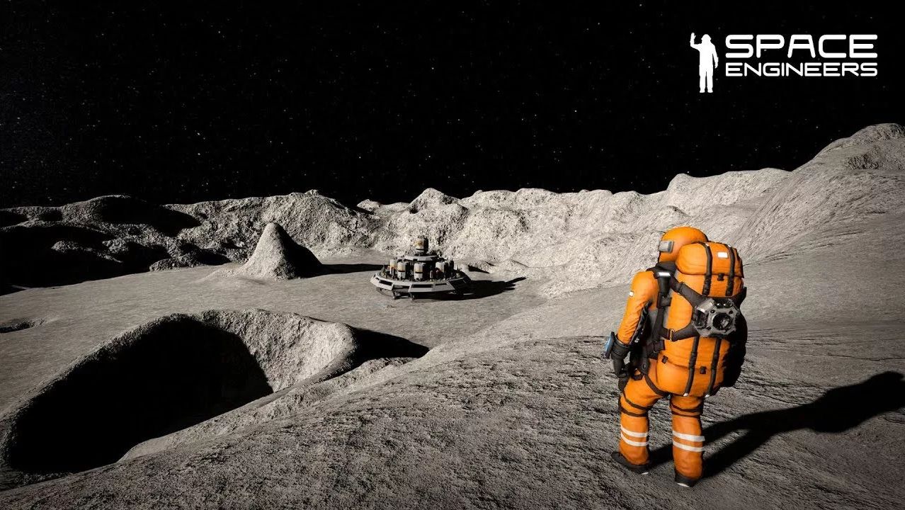 Легендарная игра | Спейс энженерс | Space Engineers | Суровые будни на Луне смотреть онлайн