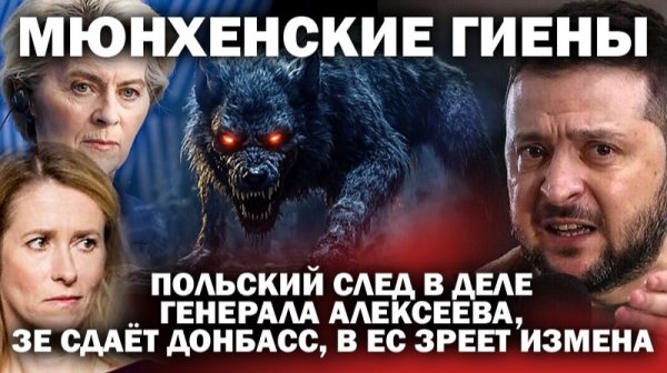 Мюнхенские гиены. Польский след в деле генерала Алексеева, Зе сдает Донбасс. В ЕС  измена / #ЗАУГЛОМ