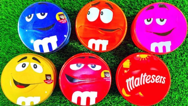 Мультики для детей и малышей. Конфетки в 6 ярких коробочках Эмэндемс. Яркие Мультики конфетки