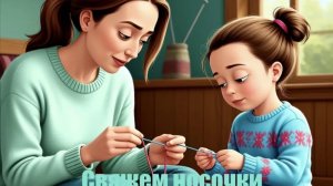 СП Свяжем носочки для мамы и дочки. Отчёт №1