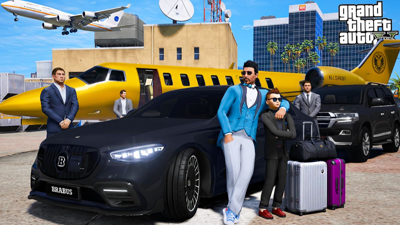 ОТЕЦ И СЫН В GTA 5 - СЫН ПРОГРАММИСТ ПРИЛЕТЕЛ ИЗ НЬЮ-ЙОРКА НА ЧАСТНОМ САМОЛЕТЕ! 🌊ВОТЕР смотреть онлайн