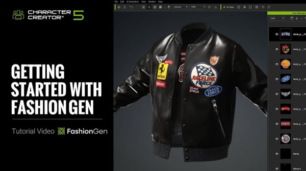 Начало работы с FashionGen в Character Creator 5 — создавайте одежду будущего уже сегодня!