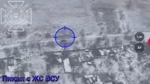 🔥Огненные кадры прилета дрона Северян по пикапу ВСУ