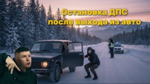 Остановка ДПС после выхода из авто