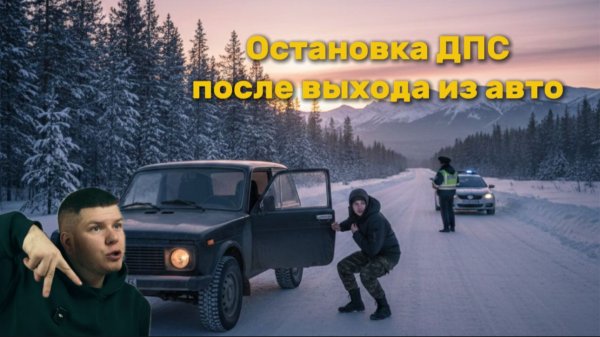 Остановка ДПС после выхода из авто