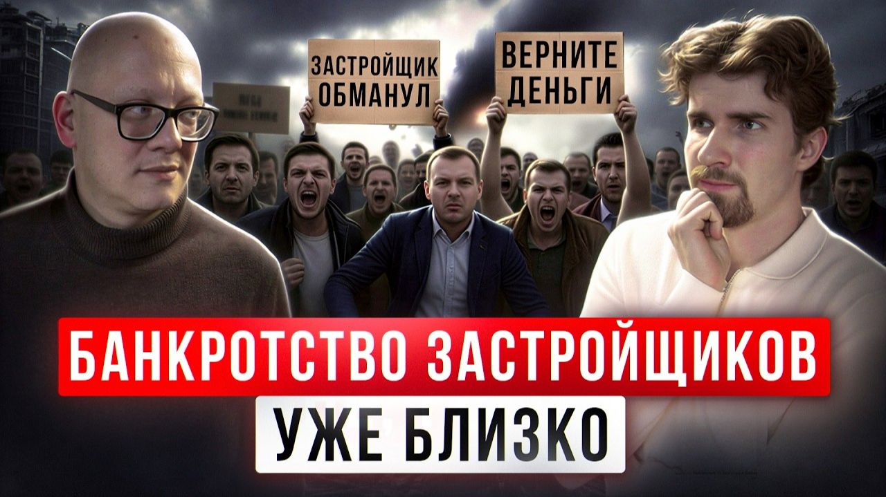 3 признака банкротства застройщика в 2026! Срочно проверь своего застройщика!