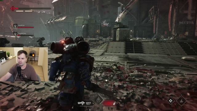 Прохождение Вархаммер (Ваха) 40к 40000 Спейс Марин 2 Warhammer 40,000: Space Marine 2 часть 4