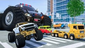 Монстр Трак ПРОТИВ сержанта Лукаса | Герои колесного города (WCH) - Мультфильм для детей о пожарной