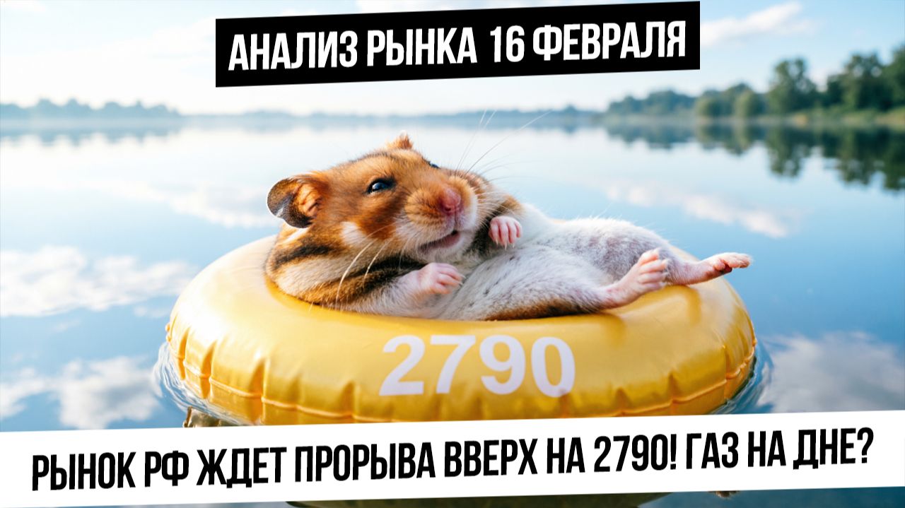 Анализ рынка 16 февраля. Рынок РФ поджался вверх для пробоя! Нужен триггер для роста! Газ на дне? смотреть онлайн
