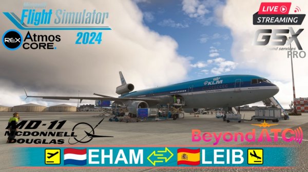 ✈️MSFS2024 | TFDI MD-11GE KLM: Амстердам - Ибица - Амстердам | Легенда над Средиземноморьем ☀️