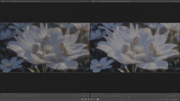 HDR vs SDR When Fairies Bloom Spring Fairy Village Life AI Fantasy Art 4K