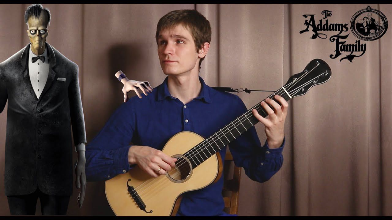 Тема из сериала "Семейка Аддамс" на гитаре | The Addams Family Theme - guitar cover смотреть онлайн