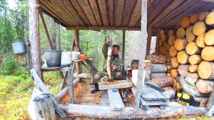 Удачная утренняя охота на рябчика. Банный день. 9 серия