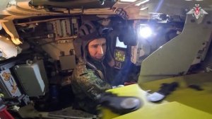 Боевая работа экипажей танков ГрВ «Запад»