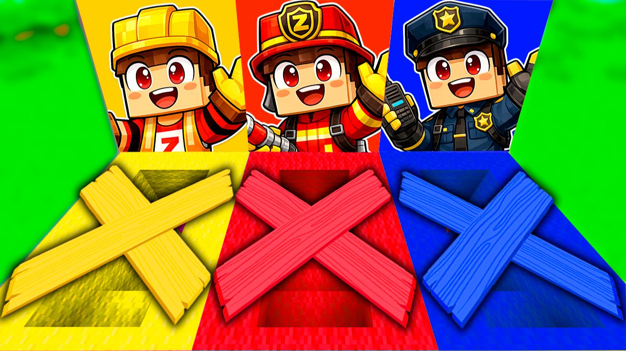 😱 ВЫБЕРИ ПРАВИЛЬНЫЕ ЗАКРЫТЫЕ ПОДВАЛЫ ЗЕРО ПОЖАРНЫЙ, ПОЛИЦИЯ, СТРОИТЕЛЬ В МАЙНКРАФТЕ! смотреть онлайн