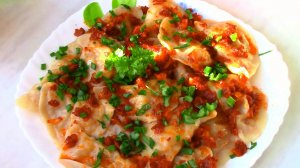 Вареники с капустой.