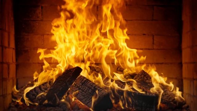 Камин 4К | Fireplace 4K | Звуки камина