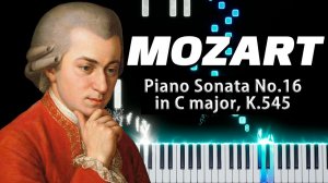 Piano Sonata No.16 in C major, K.545 / 1st Mvt (Моцарт) 【 НА ПИАНИНО 】