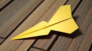 Бумажный самолетик очень просто из листа бумаги