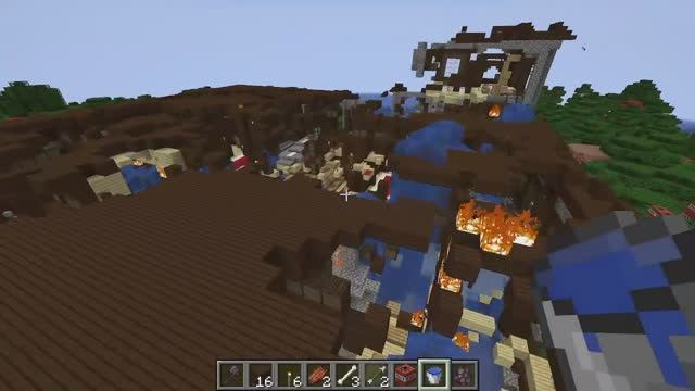 я взорвал 1000 тнт в майнкрафте!