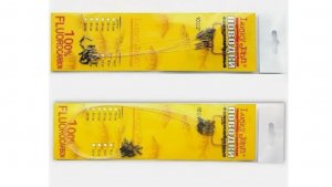 Распаковка посылки с поводками флюорокарбоновыми оснащёнными Lucky John