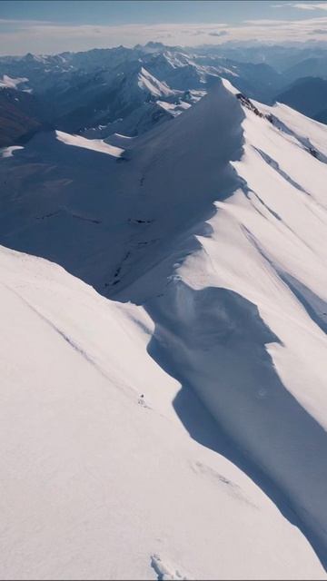 Зимние пейзажи: Красота снежных вершин #горныепейзажи #зима #природа