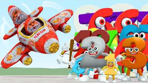 Новый самолет Goo Goo GaGa против всех, кто крадет мозги. Семейство чисел в Garry's Mod. смотреть онлайн