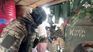 Боевая работа расчета Д-30 ВДВ группировки войск «Север»