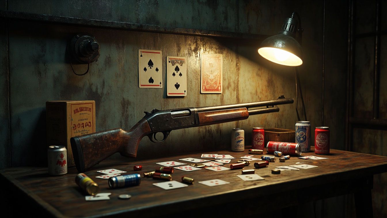 играем в Buckshot Roulette смотреть онлайн