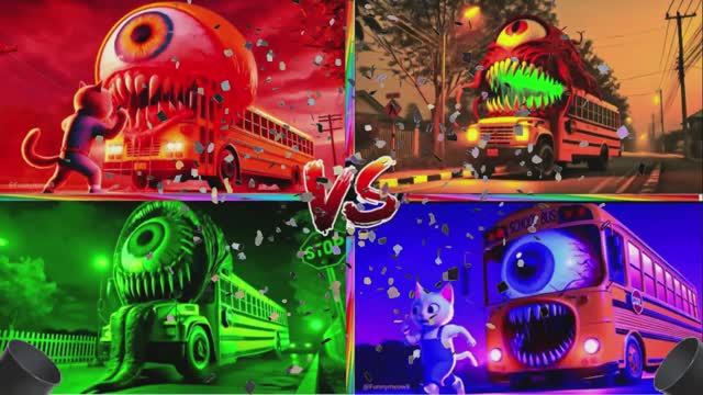 ШКОЛЬНЫЙ АВТОБУС В РИТМЕ: ПРЫГАЕТ ПО ПЛИТКАМ ПОД COFFIN DANCE! смотреть онлайн