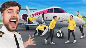 Кто последний уберет руку с самолета получит его. Мистер Бист